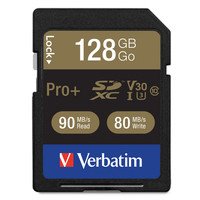 Verbatim Pro Plus 128GB Class 10 UHS-3 V30 SDXC Memory Card