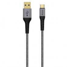view Verbatim Tough Max 1.2m USB-C Male to USB-A Male Braided Charge & Sync Cable - Grey