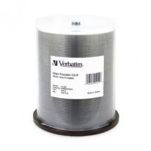 view Verbatim CD-R 52X 700MB White Inkjet Hub Printable CD Discs - 100 Pack