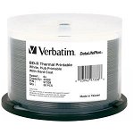 Verbatim DataLifePlus BD-R 6X 25GB Thermal Hub Printable Blu-Ray Discs - 50 Pack