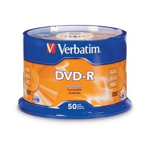 Verbatim AZO DVD-R 16X 4.7GB Branded Surface DVD Discs - 50 Pack