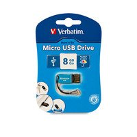 Verbatim Store and Go Micro USB Drive 8GB - Blue