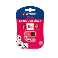 Verbatim Store and Go Micro USB Drive 8GB - Pink