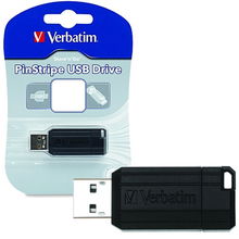 view Verbatim Store 'n' Go Pinstripe 64GB USB3.0 Flash Drive - Black