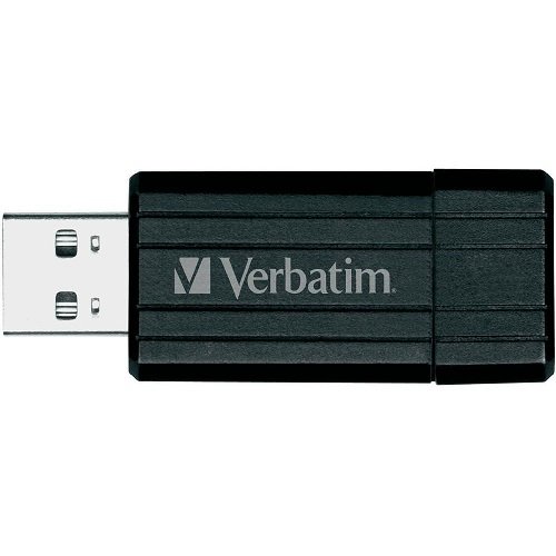 Verbatim Store'n'Go PinStripe 128GB USB 2.0 Flash Drive - Black