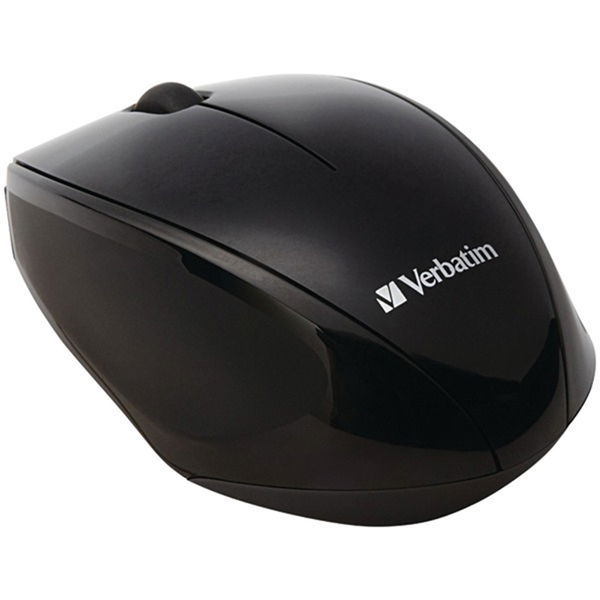 Verbatim Wireless Multi-Trac Blue LED USB 2.0 Optical Mouse - Black