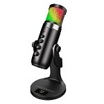 Vertux Cardioid Gaming Microphone with 5 Mode RGB LED Light
