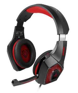Vertux Denali High Fidelity Surround Sound Over Ear Wired Gaming Headset - Red