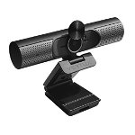 Vertux VertuCam 4K 3824 x 2160 Webcam with Wide Angle Dual Microphone - Black
