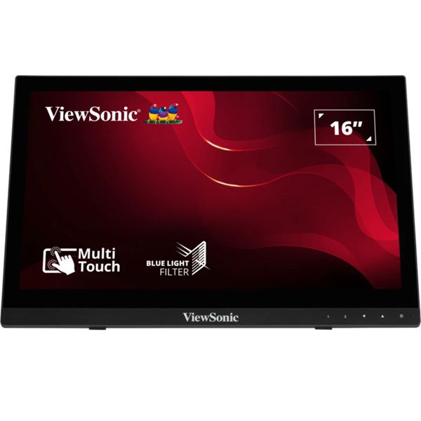 ViewSonic TD1630-3 16 Inch 1366 x 768 12ms 60Hz Touchscreen Portable TN Monitor with Speakers - HDMI, VGA