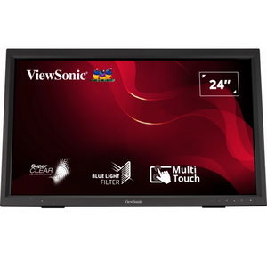 ViewSonic TD2423 24 Inch 1920 x 1080 7ms 75Hz Touchscreen VA Monitor with Speakers & USB Hub - HDMI, DVI, VGA