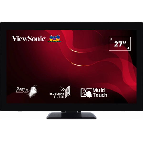 ViewSonic TD2760 27 Inch 1920 x 1080 6ms 60Hz Touchscreen VA Monitor with Speakers & USB Hub - HDMI, DisplayPort, VGA