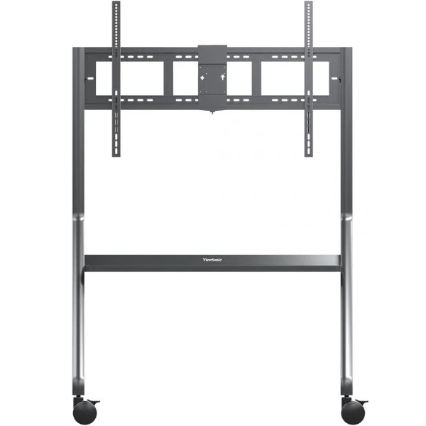 ViewSonic VB-STND-009 Slim Trolley Cart for 55-105 Inch Flat Panel TVs or Monitors - Up to 120kg