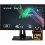 ViewSonic VP2768A 27 Inch 2560 x 1440 5ms 60Hz IPS Monitor with USB Hub - HDMI, DisplayPort, USB-C