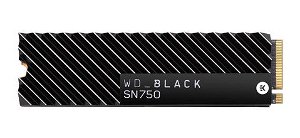 Western Digital Black SN750 M.2 2280 PCIe 500GB NVMe Solid State Drive with Heat Sink