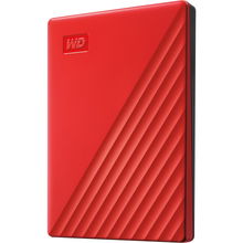 view Western Digital My Passport 2TB USB 3.2 Gen 1 External Hard Drive - Red