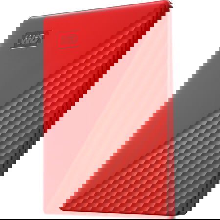 Western Digital My Passport 2TB USB 3.2 Gen 1 External Hard Drive - Red