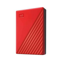view Western Digital My Passport 4TB USB 3.2 Gen 1 External Hard Drive - Red