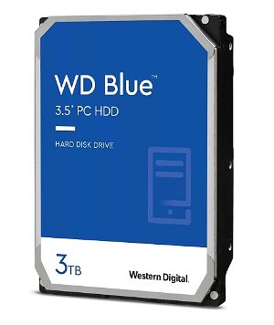 Western Digital Blue 3TB 5400RPM 256MB Cache 3.5 Inch SATA Hard Disk Drive