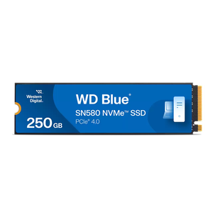 Western Digital Blue SN580 250GB PCIE Gen4 M.2 2280 NVMe Solid State Drive