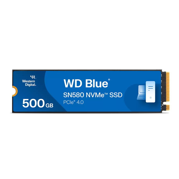 Western Digital Blue SN580 500GB PCIE Gen4 M.2 2280 NVMe Solid State Drive