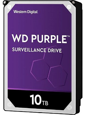 Western Digital Purple 10TB 7200rpm 256MB Cache 3.5 Inch SATA3 Surveillance Hard Drive
