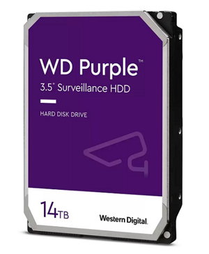 Western Digital Purple 14TB 7200rpm 512MB Cache 3.5 Inch SATA Surveillance Hard Drive
