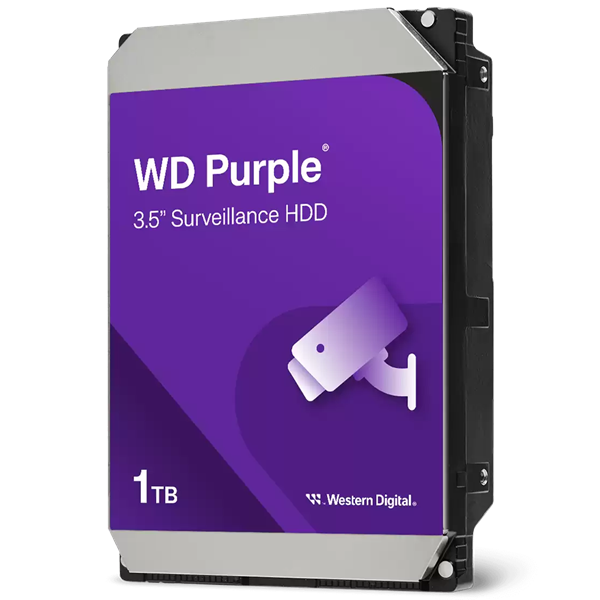 Western Digital Purple 1TB 64MB Cache 3.5 Inch SATA Surveillance Hard Drive