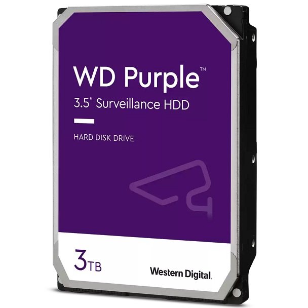 Western Digital Purple 3TB 256MB Cache 3.5 Inch SATA Surveillance Hard Drive