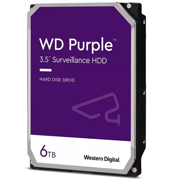 Western Digital Purple 6TB 256MB Cache 3.5 Inch SATA Surveillance Hard Drive