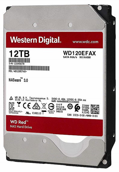 Western Digital Red 12TB NAS Hard Drive WD120EFAX | Elive NZ