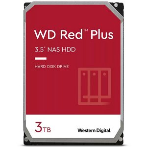 Western Digital Red Plus 3TB 5400rpm 256MB Cache 3.5 Inch SATA3 NAS Hard Drive