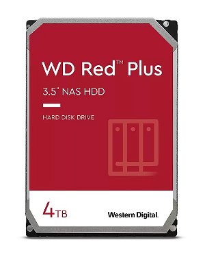 Western Digital Red Plus 4TB 5400RPM 128MB Cache 3.5 Inch SATA Hard Disk Drive