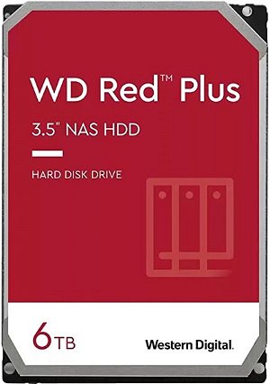 Western Digital Red Plus 6TB 5400rpm 256MB 3.5" SATA NAS Hard Drive