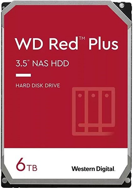Western Digital Red Plus 6TB 5400rpm 256MB 3.5" SATA NAS Hard Drive