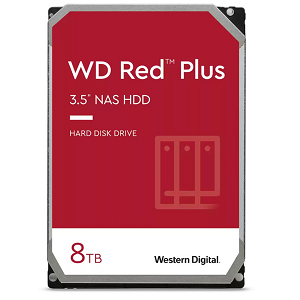 Western Digital Red Plus 8TB 5640rpm 128MB Cache 3.5 Inch SATA Hard Drive