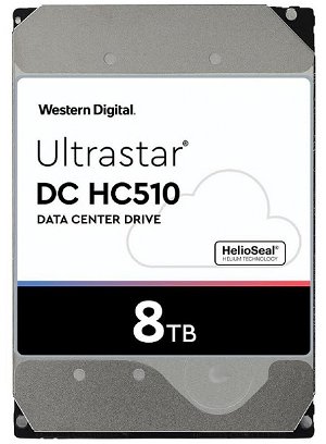 Western Digital Ultrastar DC HC510 8TB 7200rpm 256MB Cache 3.5 Inch SATA NAS Hard Drive