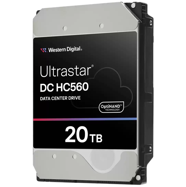 Western Digital Ultrastar DC HC560 20TB 7200rpm 512MB Cache 3.5 Inch SATA NAS Hard Drive