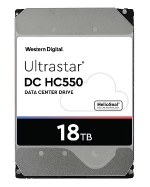 Western Digital UltraStar HC550 18TB 7200RPM SATA 512MB Cache 3.5 Inch Enterprise Drive