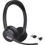 Yealink BH70 Bluetooth Overhead Wireless Stereo Headset with Noise Cancelling, BT51 USB Dongle for MS Teams - Black