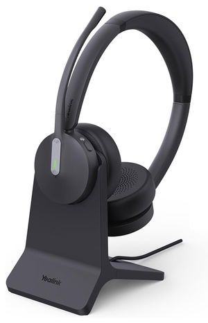 Yealink BH70 Dual Teams USB-C/A On-Ear Wireless Stereo Headset with Stand - Black