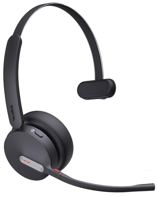 Yealink BH70 USB-A Overhead Wireless Mono Headset with Noise Cancellation - Microsoft Teams Certified