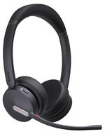 Yealink BH70 Bluetooth Overhead Wireless Stereo Headset with Noise Cancelling, BT51 USB-A Dongle for MS Teams - Black