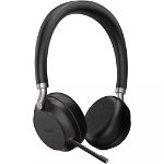 Yealink BH72 Teams USB-C Bluetooth on-Ear Wireless Stereo Headset with USB-C Dongle - Black