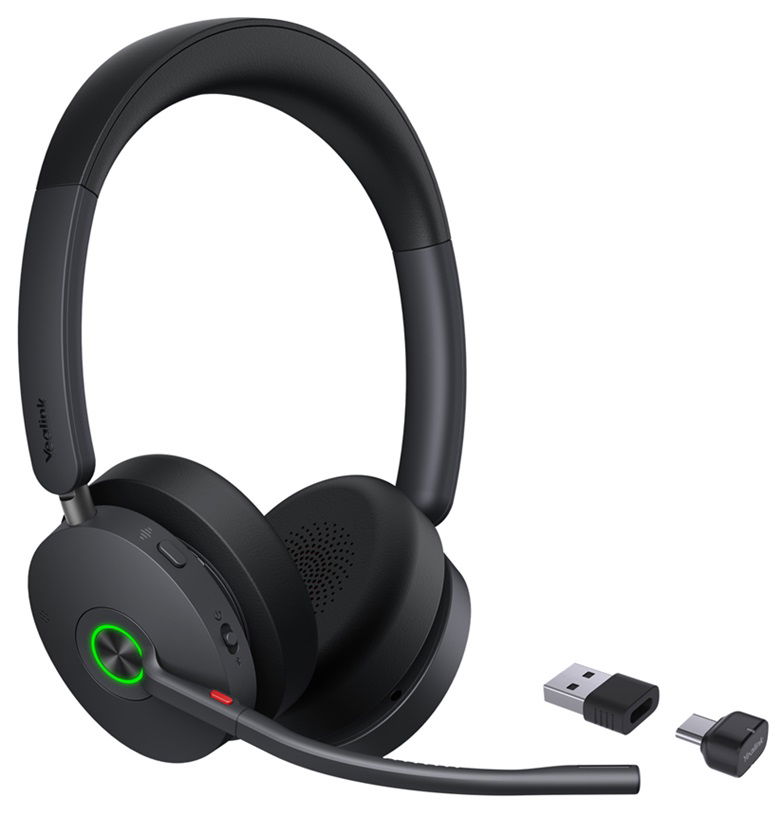 Yealink BH74 Bluetooth On-Ear Wireless Stereo Headset with Hybrid Active Noise Cancellation - Microsoft Teams Certified