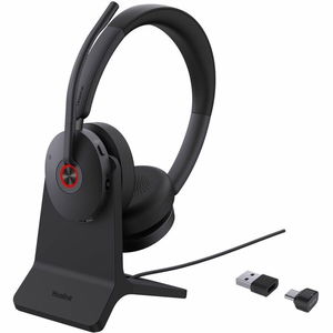 Yealink BH74 Bluetooth Overhead Wireless Stereo Headset with Noise Cancelling, USB C/A Adapter with BT51C Dongle and BHC74 Charging Stand for MS Teams