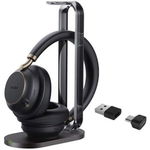 Yealink BH76 Plus Teams USB-C/A Bluetooth Overhead Wireless Stereo Headset with Noise Cancelling and Charging Stand - Black