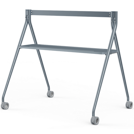 Yealink MeetingBoard65 Floor Stand with Tray for 65 Inch Monitors - Grey, Up to 14.7kg