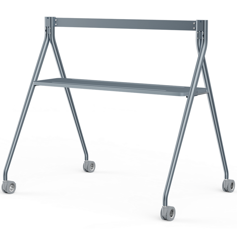 Yealink MeetingBoard65 Floor Stand with Tray for 65 Inch Monitors - Grey, Up to 14.7kg