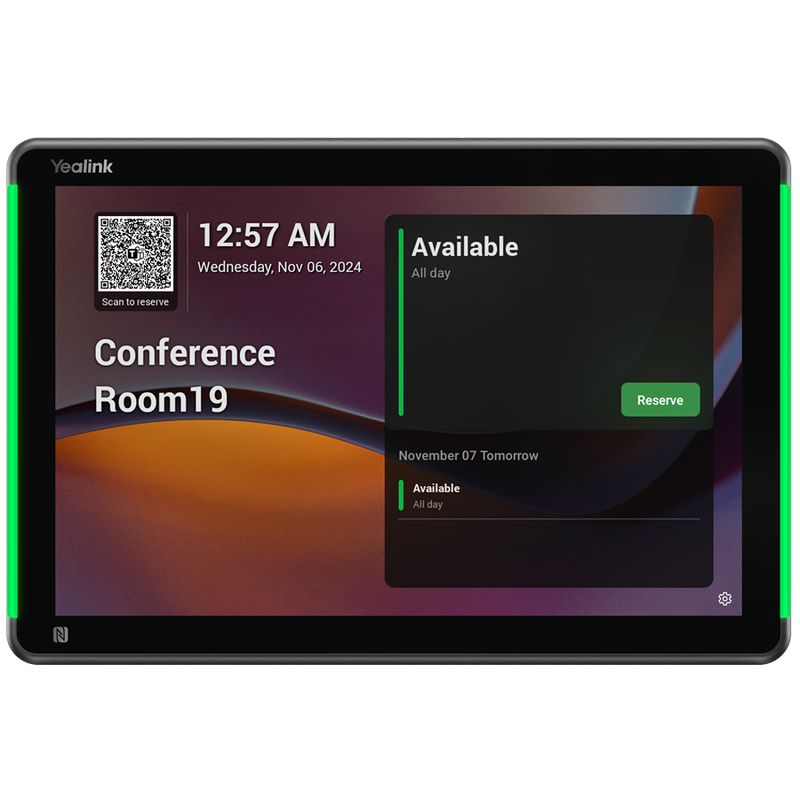 Yealink RoomPanel Plus E2 10.1 Inch Multifunctional Meeting Room Schedule Panel